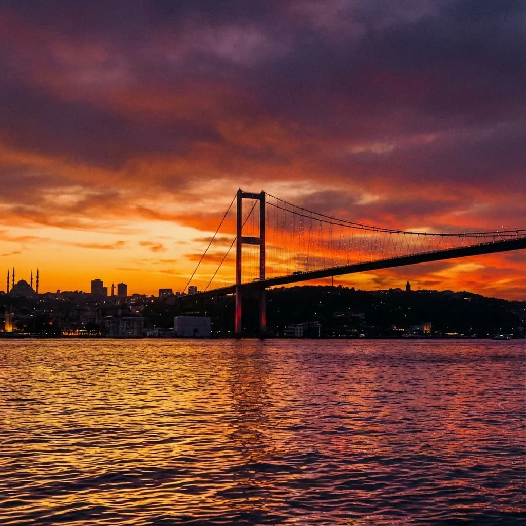 Istanbul Bosphorus Bridge aerial view — SimplyTR real estate investment in Turkey